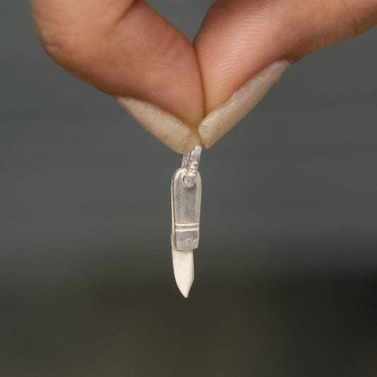 Silver Knife(chaku) Design Pendant