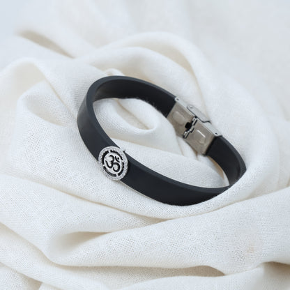 Classic Men's Silver OM Wristband