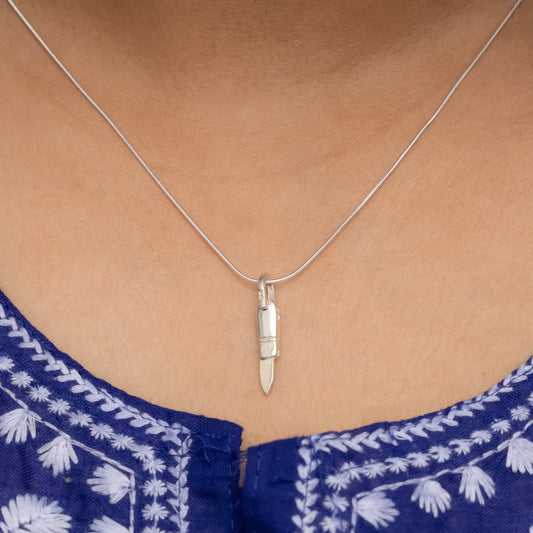 Silver Knife(chaku) Design Pendant