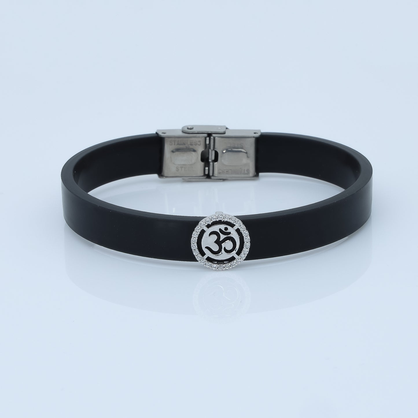 Classic Men's Silver OM Wristband