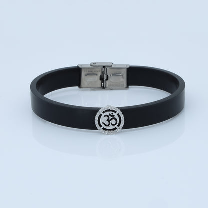 Classic Men's Silver OM Wristband