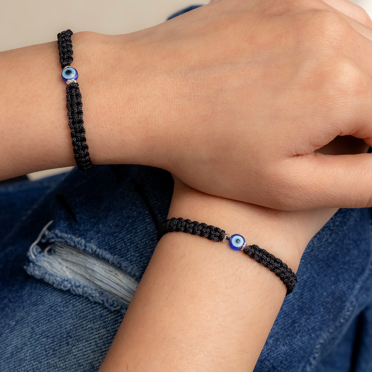 Handmade Black Thread Evil Eye Bracelet