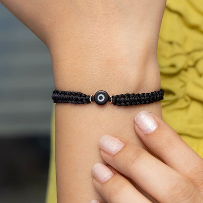 Black Thread Evil Eye Bracelet/Anklet Adjustable Nazar Protection