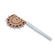 Pure Silver Pankhi with Pearl Work For Worshipping Krishna Gopal Laddu