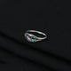 Silver Stunning Minimal Gems Ring