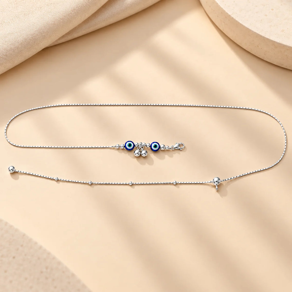 Silver Evil Eye (kamarband/waist chain) for Women