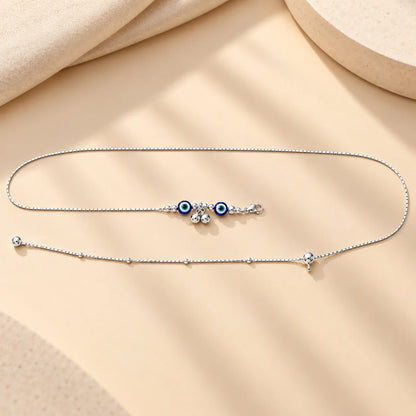 Silver Evil Eye (kamarband/waist chain) for Women