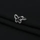 Stylish silver ring with a charming butterfly design, perfect for adding a whimsical touch to any look.