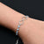 Sterling Silver Evil Eyes Infinite Design Bracelet For Boys