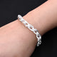 Silver Double Cut Design Bracelet for Boys