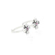 Pink Charming Stone Silver Toe Rings