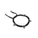 Oxidized Silver "Pigeons' Love" Black Thread Anklets