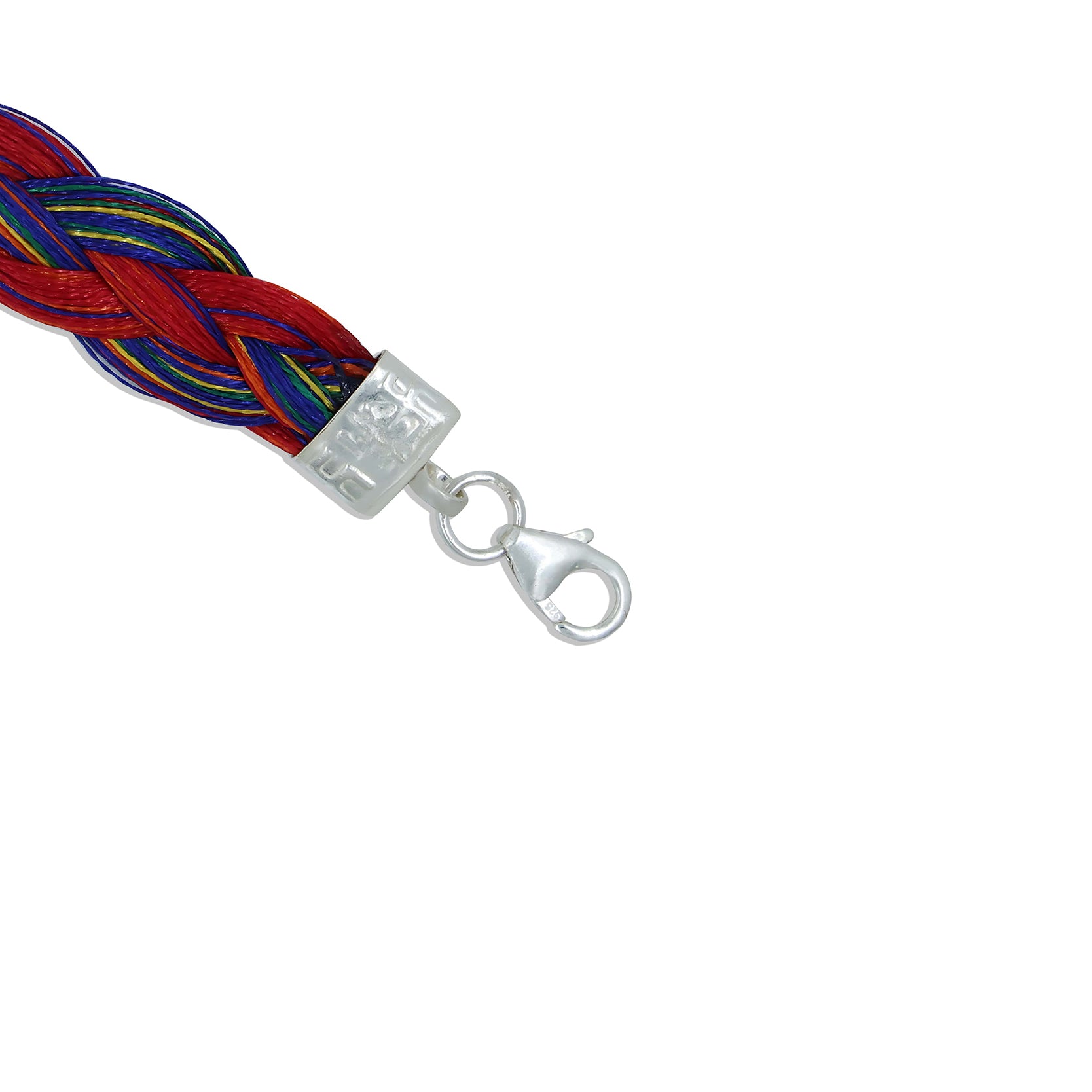 Timeless silver moli bracelet for boys with a striking multi-color design for a bold style