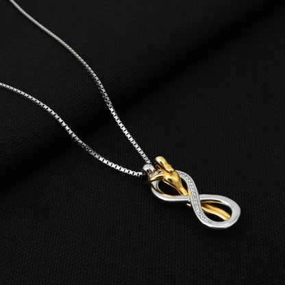 Elegant gold-plated 925 silver 'Infinite Affection' vintage design.