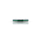 Sterling Silver Trendy Sleek Green Stripe RIng for Girls