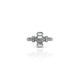 Sterling Silver Emerald-Cut Stone Solitaire Ring for Her