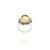 Silver Golden Gemstone Ring For Her