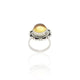 Silver Golden Gemstone Ring For Her