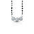 Classic Silver Mangalsutra Featuring Stones and Beads