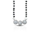 Classic Silver Mangalsutra Featuring Stones and Beads