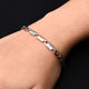 Stylish sterling silver bracelet with a bold connecting arrow motif for boys