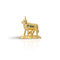 Experience Timeless Blessings with Our Beautiful Gold Plated Cow and Calf Idol