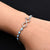 Sterling Silver Evil Eye with Crawn Infinite Design Bracelet For Girls