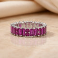 Purple Gemstone Stylish Silver Ring