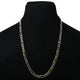 Gold Plated Interlocked Silver Chain For Boys