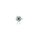 Center Geen Gemstone Stylish Silver Ring (1)