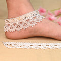 Silver Heavy Payal with Intricate Detailing