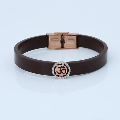 Classic Men's Silver OM Wristband