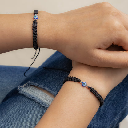 Handmade Black Thread Evil Eye Protection Bracelet