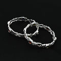 Charming silver girls' kada featuring beautiful accents