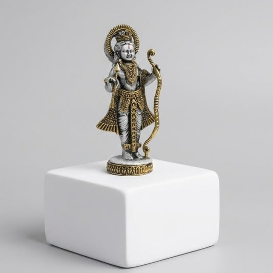 Silver and Gold Ram Lalla Idol Divine Shri Ram Murti