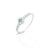 Silver Center Four Green Clover Design Kada for Grils