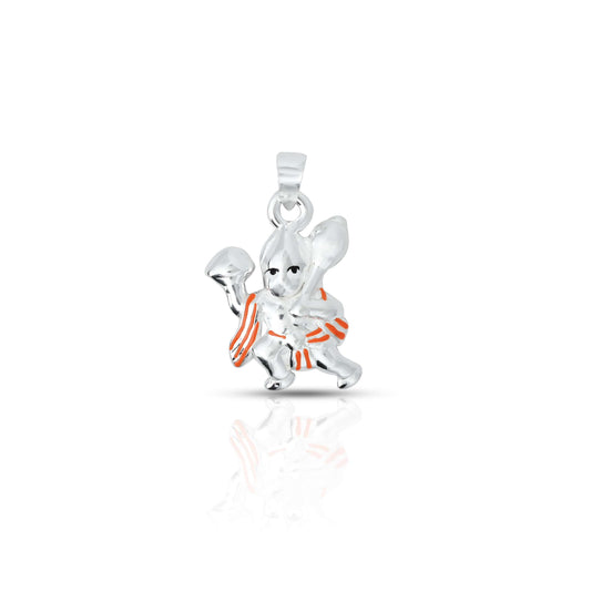 Sterling silver pendant featuring Shree Hanuman Ji, symbolizing strength and devotion