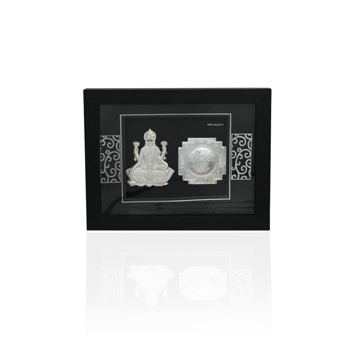 Silver Lambodar Ganesha Frame - Decorative Ganesh Artwork