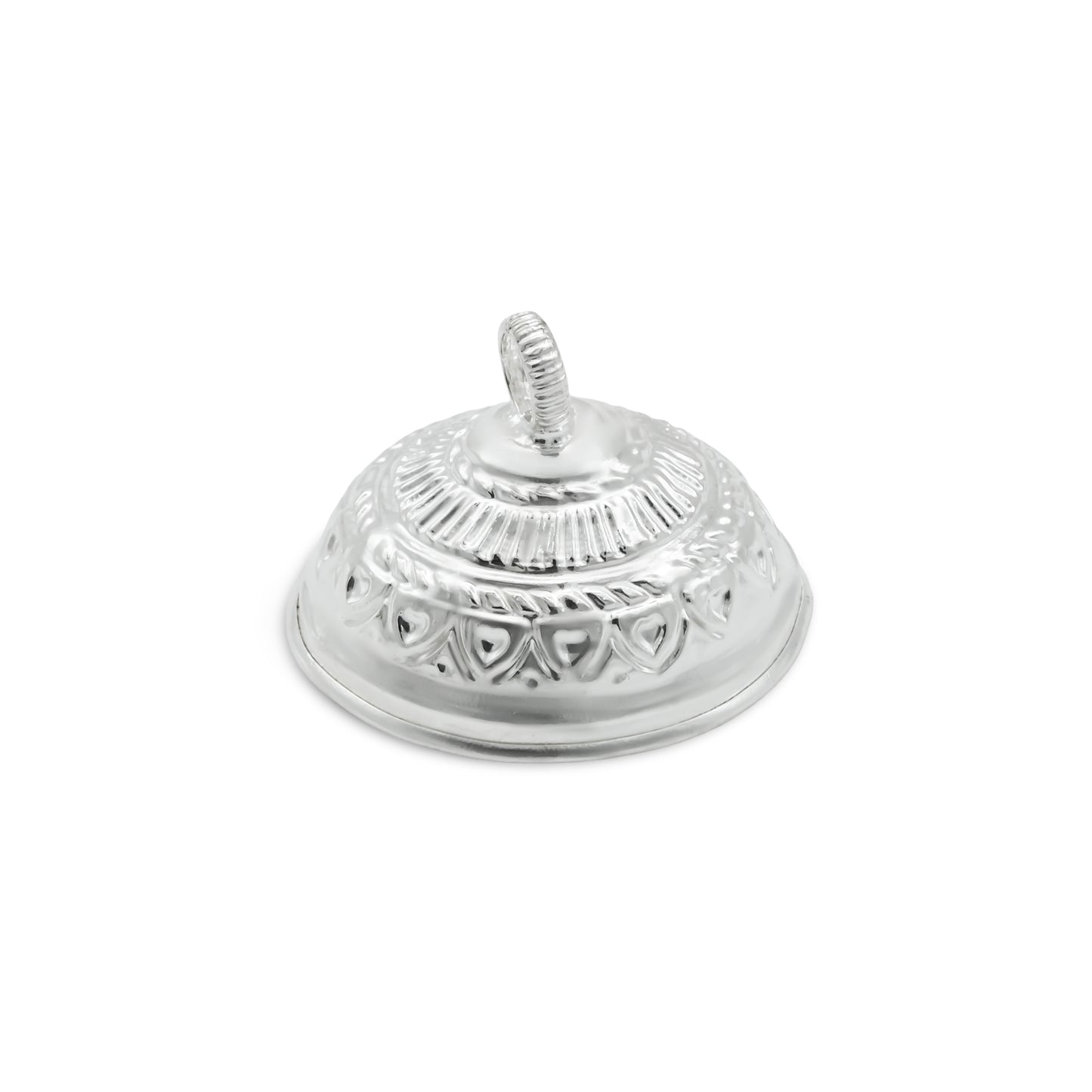 Exquisite silver chattar, finely crafted for devotional and spiritual use.