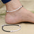 Silver Unique Design Belt Anklet for Girls