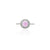 Sterling Silver Solitaire Pink Gemstone Ring for Women