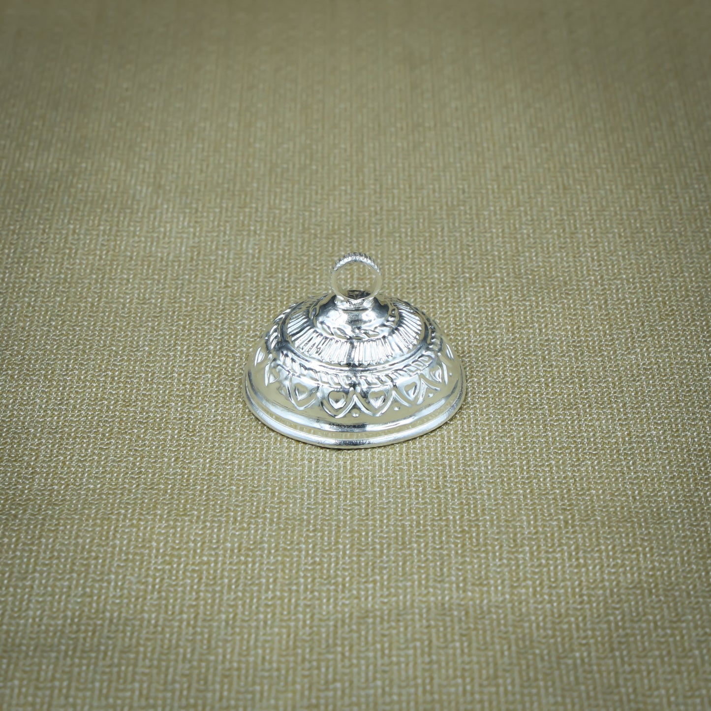 Elegant silver chattar, adding a sacred touch to devotional ceremonies and worship.