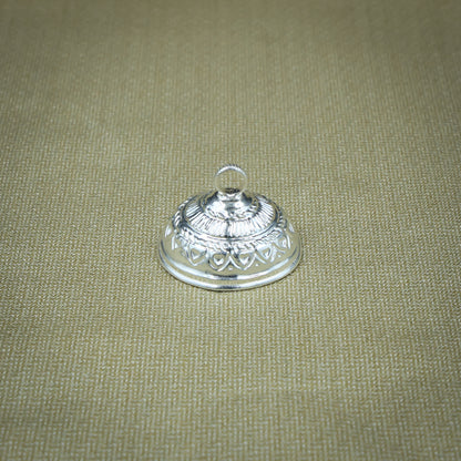 Elegant silver chattar, adding a sacred touch to devotional ceremonies and worship.