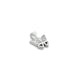 Silver CZ Stone Butterfly Design Pendant