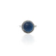 Sterling Silver Antique Dark Blue Quartz Girls Ring