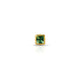 Gold Square Green Gem Stone Nosepin for Girls