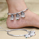 Silver Unique Royal Design with Ghungroo Anklet for Girls