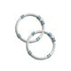 Silver Red Blue Looped Kada for Newborns &amp; Babies