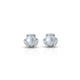 Stylish Silver Pearl Stud Earrings