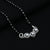 Silver Center CZ Stone Three Circle Design Mangalsutra for Girls